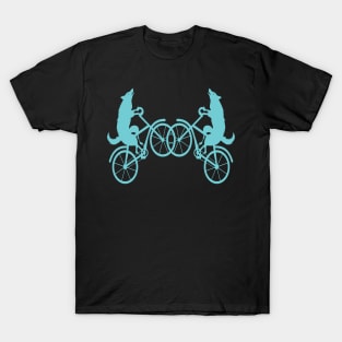 Wolf bicycle nice cute cool colorful T-Shirt